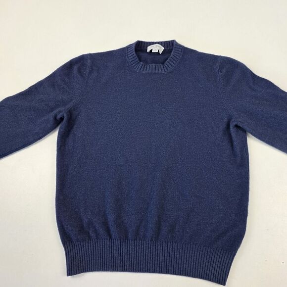 Todd Snyder Sweater Men's Small Blue Wool Cashmere Knit Blend Pullover Crewneck - Picture 2 of 11